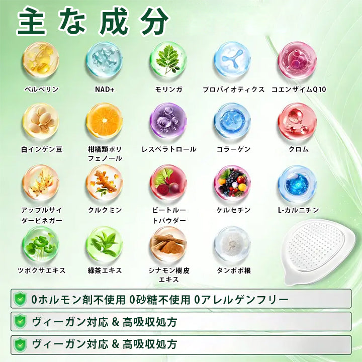 🌿🌿Laleia® モリンガ＆ベルベリン×NAD+ 10-in-1 アドバンストナノマイクロニードルパッチ👩‍⚕️（1日1回、7日で実感できる変化） ✅ 肥満、たるみ肌、糖尿病などに。